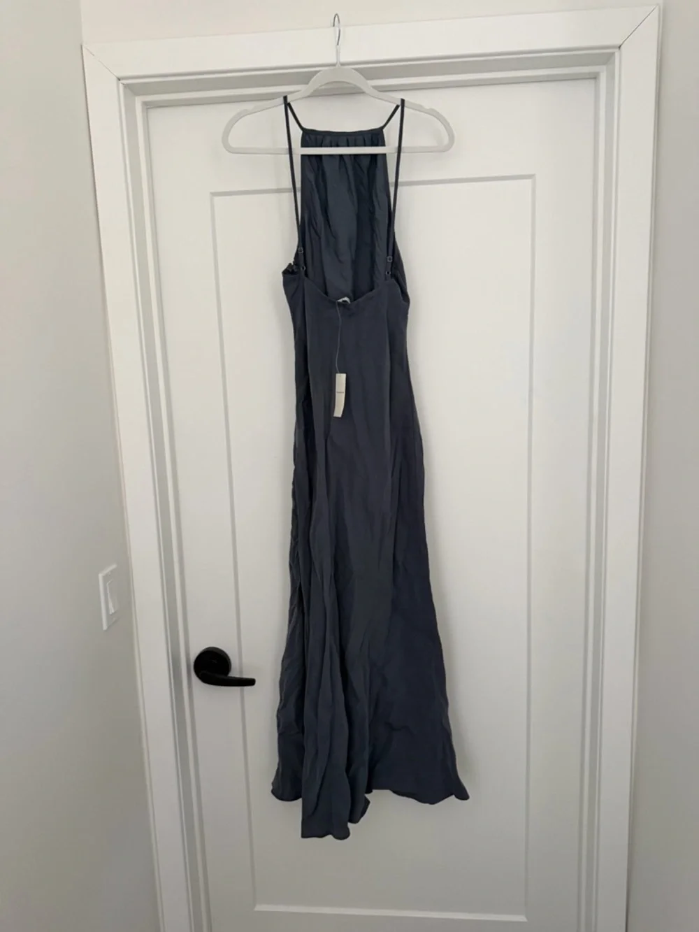 Abercrombie & Fitch Charcoal High-Neck Maxi Dress